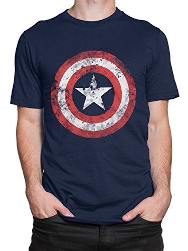 Marvel Herren Captain America T-Shirt Mehrfarbig X-Large von Marvel