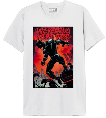 Marvel Herren Meblpacts004 T-Shirt, weiß, L von Marvel