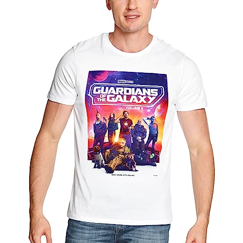 Marvel Herren Megugamts171 T-Shirt, weiß, XS von Marvel