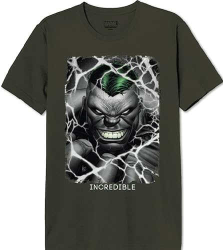 Marvel Herren Mehulkcts063 T-Shirt, kaki, L von Marvel