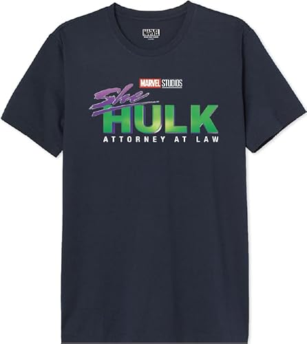 Marvel Herren Meshehuts001 T-Shirt, Marineblau, M von Marvel