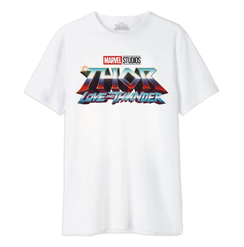 Marvel Herren Metlatmts002 T-Shirt, weiß, XXL von Marvel