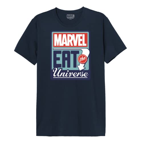 Marvel Herren memarcots275 T-Shirt, Marineblau, M von Marvel