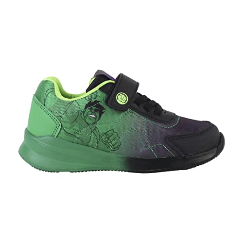 Marvel Hulk Schuhe für Jungen, Sportschuhe für Jungen, Hulk Sneakers für Jungen, Größen EU 28 bis 35 (Mehrfarbig, EU Schuhgrößensystem, Kleinkind, Herren, Numerisch, M, 31) von Marvel