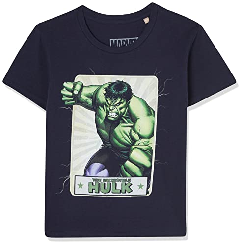 Marvel Jungen Bomarcots170 T-Shirt, Marineblau, 12 Jahre von Marvel