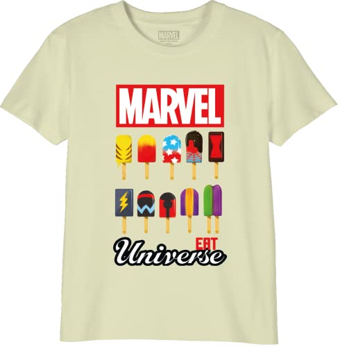 Marvel Jungen Bomarcots190 T-Shirt, Natur, 10 Jahre von Marvel