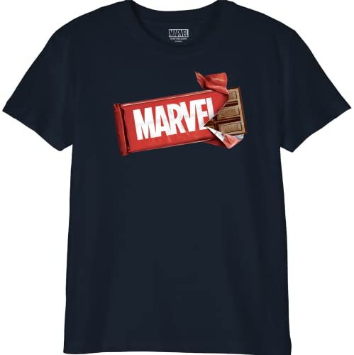 Marvel Jungen Bomarcots199 T-Shirt, Marineblau, 8 Jahre von Marvel