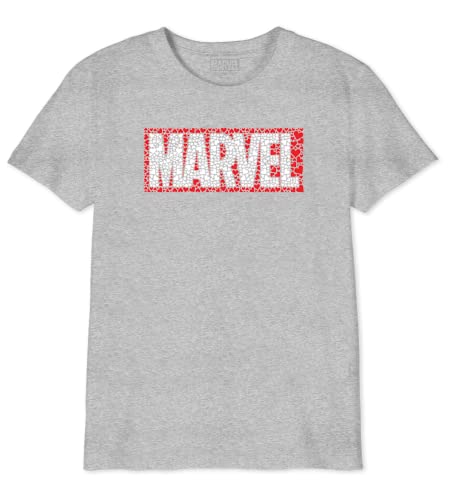 Marvel Jungen Bomarcots202 T-Shirt, grau meliert, 14 Jahre von Marvel