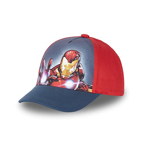 Marvel Jungen Iro8 Baseballkappe, rot, 54 cm von Marvel