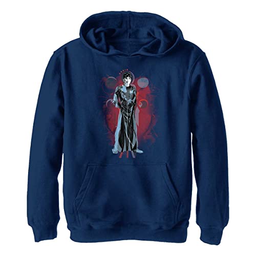 Marvel Jungen The Eternals Druig Orange Hoodie, Heather Navy, S von Marvel