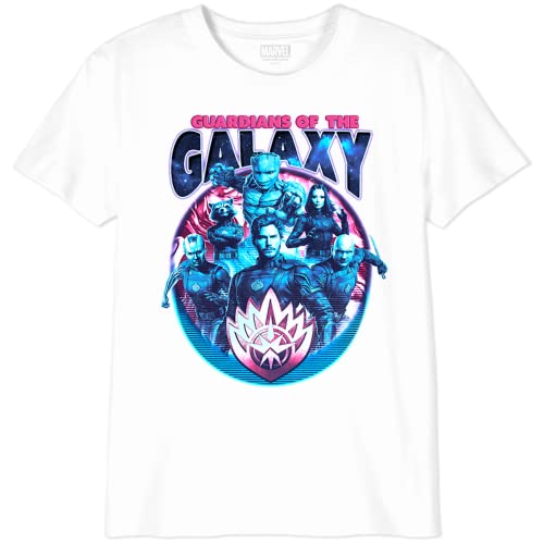 Marvel Mädchen GIGUGAMTS154 t Shirt Damen, weiß, 8 Jahre von Marvel