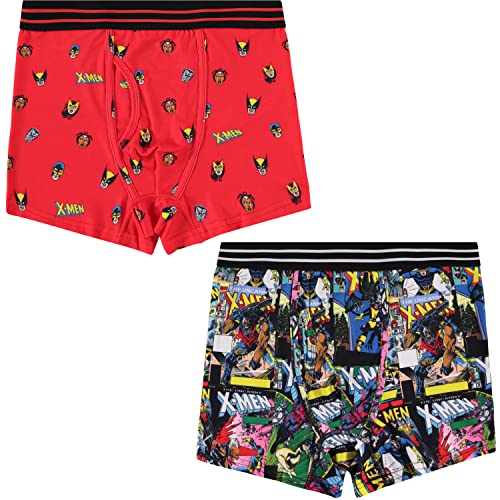 Marvel Mens Comics Boxer Briefs - X-Men Wolverine Mens Underwear - 2 Pack Boxer Briefs (Multicolor, X-Large) von Marvel