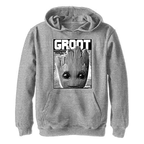 Marvel Unisex Kinder Groot Bolden Hoodie, Sportlich Heather, S von Marvel