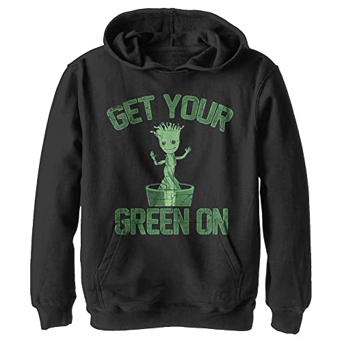 Marvel Unisex Kinder Groot Green Hoodie, Schwarz, M von Marvel