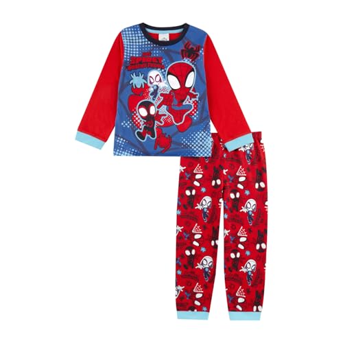 Spidey & His Amazing Friends Schlafanzug für Jungen, lang, Spiderman-Pyjama für Jungen, offizielles Spidey-Merchandise-Produkt, rot, 3-4 Years Spidey & His Amazing Friends Schlafanzug für Jungen, lang, Spiderman-Pyjama für Jungen, offizielles Spidey-Merchandise-Produkt, rot, 3-4 Years von Marvel