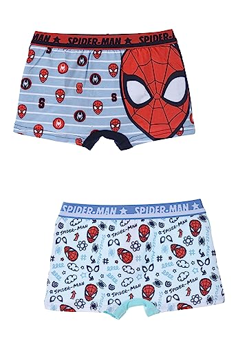 Sun City Spider-Man Jungen Boxershort Unterwäsche Unterhose 2er Set, Größe Kids:104-110 von Marvel