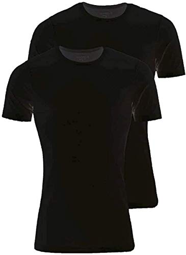 Marvelis Body Fit T-Shirt Doppelpack Rundhals schwarz Größe XXL von Marvelis