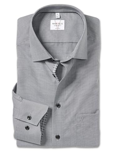 Marvelis Herren Oberhemd Langarm Non-Iron-Modern-Fit,Einfarbig,13 New Kent,Mammut 66,48 Marvelis Herren Oberhemd Langarm Non-Iron-Modern-Fit,Einfarbig,13 New Kent,Mammut 66,48 von Marvelis