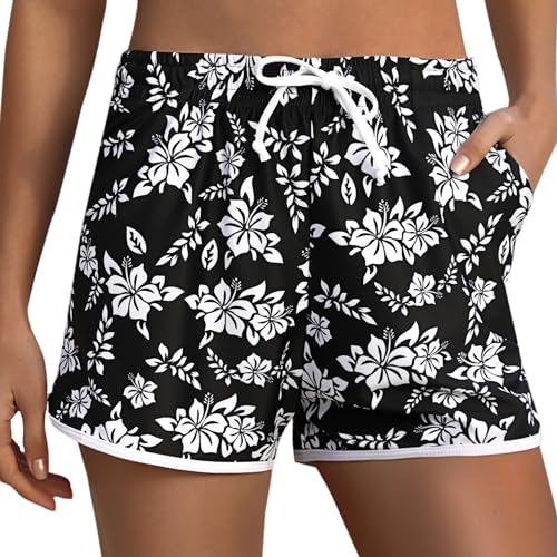 Marvmys Damen Badeshorts Kurze Sommer Strandshorts mit Gürtel und Taschen Fein Bedruckte Boardshorts Wassersport Shorts Schnelltrocknende Badeshorts Jogginghose Hot Pants S-XXL Weiß M Marvmys Damen Badeshorts Kurze Sommer Strandshorts mit Gürtel und Taschen Fein Bedruckte Boardshorts Wassersport Shorts Schnelltrocknende Badeshorts Jogginghose Hot Pants S-XXL Weiß M von Marvmys