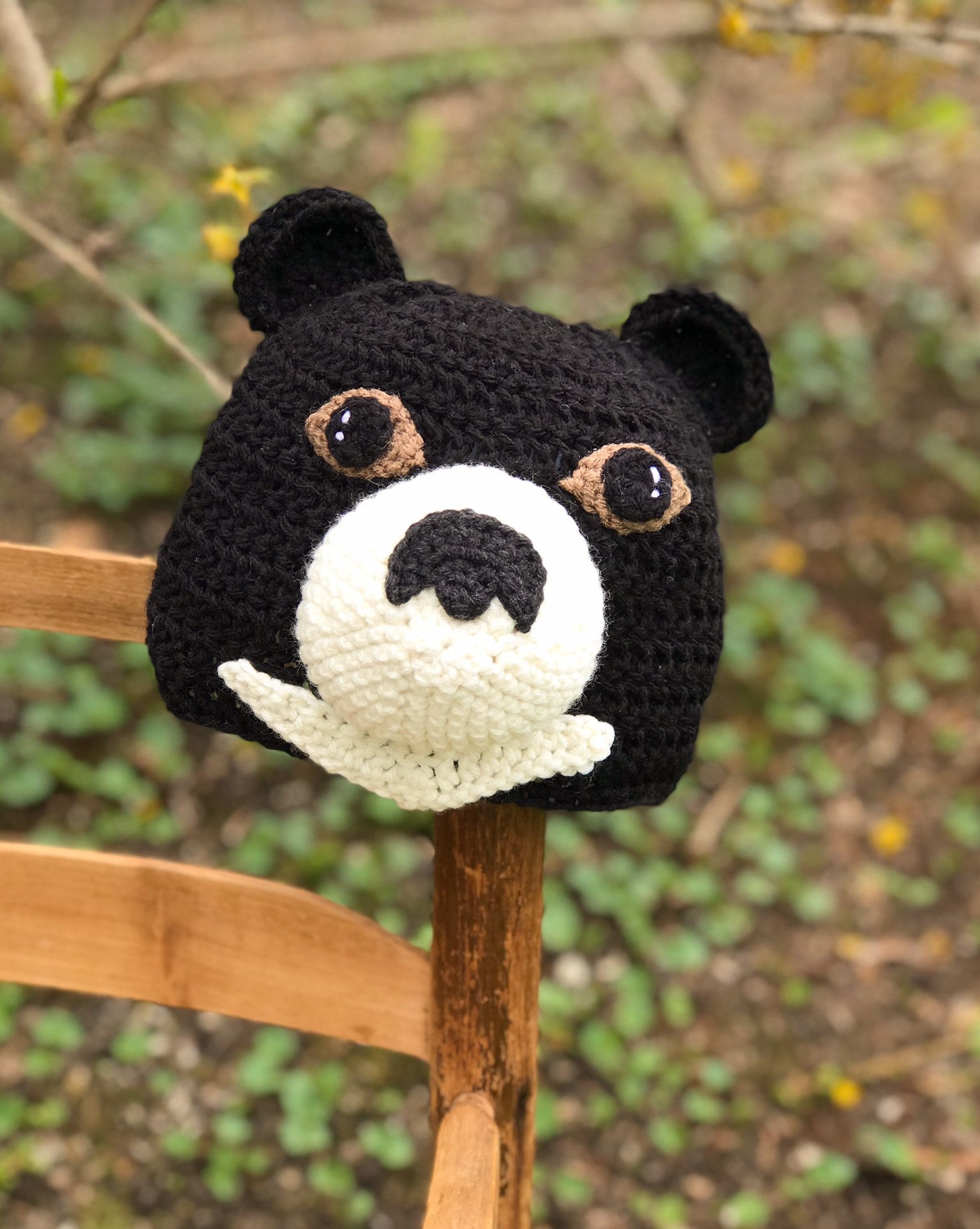 Mondbär Mütze, Gehäkelt, Beanie, Tiermütze, Jungen, Mädchen, Männer, Frauen, Geschenk, Halloween, Kostüm, Babyparty, Accessoires, Kleidung von MaryOriginals