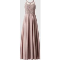 Mascara Abendkleid mit Zierbesatz in Mauve, Größe 34 von Mascara