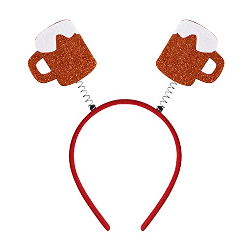 Feiertags-Stirnbänder, süße Oktoberfest-Hutaufsätze, toller Spaß, Oktoberfest, Feiertagsthemen, Weihnachtsfeier, Fotostand Schweißband Stirnband Set (C, One Size) von Mashaouyo