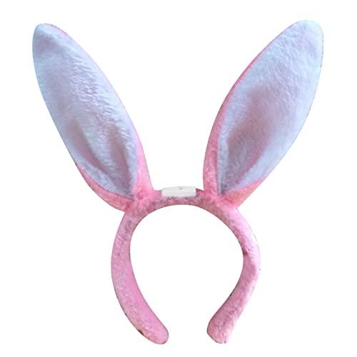 Haarband Kinder Ostern Stirnband Zubehör Erwachsene und Erwachsene Ohr Haarband Haar Kaninchen Heardband Stirnband Jungen (B, One Size) von Mashaouyo