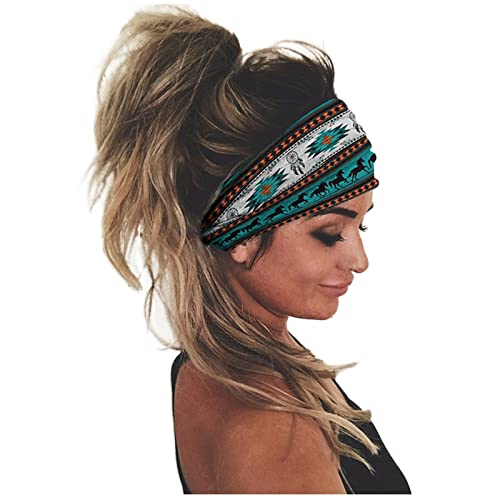 Haarbügel Haarreif Bandana elastisches Band Kopfdruck Haarwickeln Frauen Haarreif Ohrenwärmer Joggen Damen (Navy, One Size) von Mashaouyo