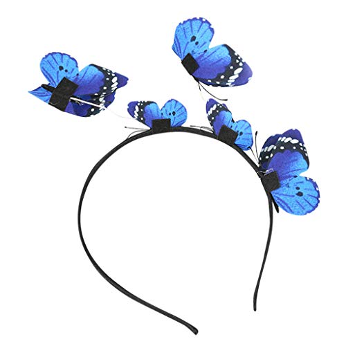 Mädchen Kopfkliphaut Qualität Polyester-Stellen Sie Ihre Haare zusammen unser Mädchen Haarband Jungs (Blue, One Size) von Mashaouyo