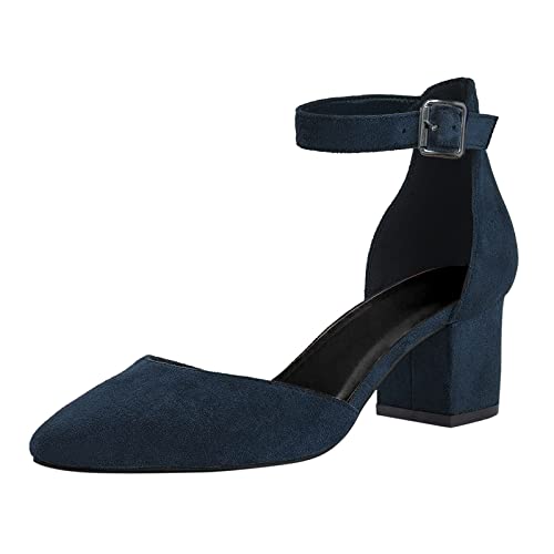 Mashaouyo Sandalen Damen Sommer Geschlossene Zehe Pointed Toe High Heel with Ankle Strap verstellbarem Riemen Elegante Sandalen Frauen Kleid Schuhe Abendschuhe für Frühlings- und Sommerschuhe Mode von Mashaouyo