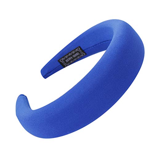 Mode Schwamm Haarband Frauen Haarkopfgreifer einfache Süße Mädchen Haarreif Squash Schläger Schutz (Blue, One Size) von Mashaouyo