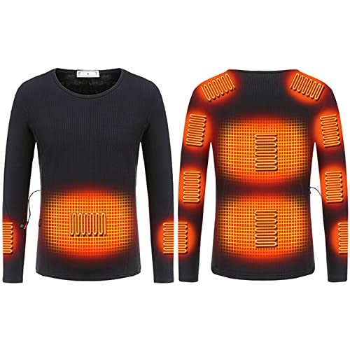 Winter Warme unterwäsche Herren Damen Beheizte Oberteile 3 Temperaturregler 11 Heizzonen Beheizbare Langarmshirt USB Ladeschnittstelle Heiz Pullover für Outdoor Wandern Jagd Motorrad Camping Winter Warme unterwäsche Herren Damen Beheizte Oberteile 3 Temperaturregler 11 Heizzonen Beheizbare Langarmshirt USB Ladeschnittstelle Heiz Pullover für Outdoor Wandern Jagd Motorrad Camping von Masrin