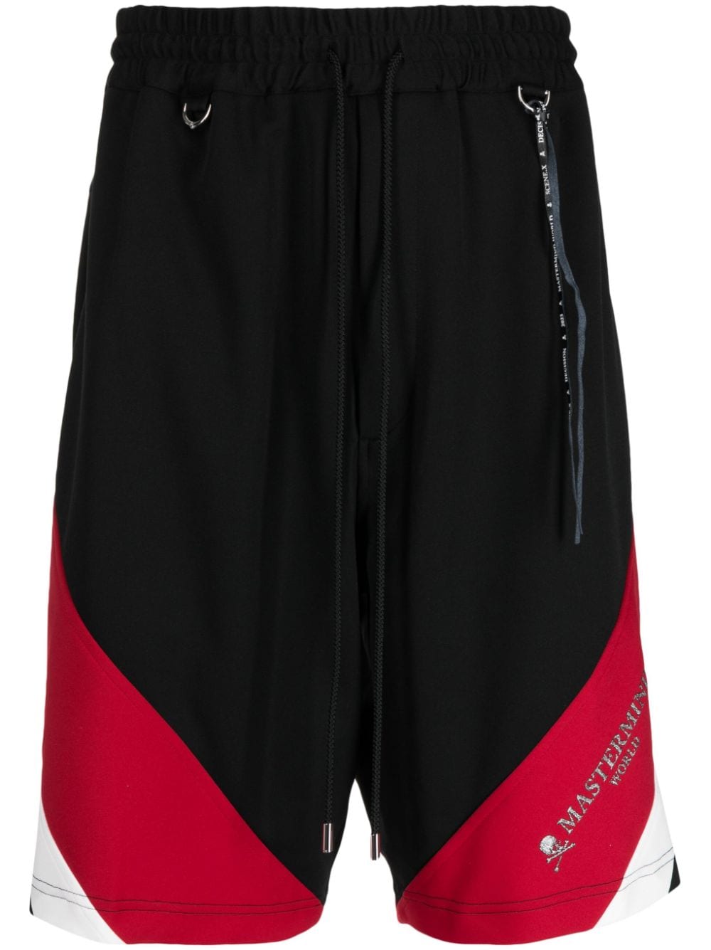 Mastermind World Joggingshorts in Colour-Block-Optik - Schwarz von Mastermind World