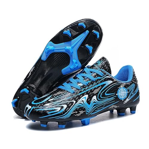 Mateju Fußballschuhe Kinder Herren Fussballschuhe Junge Mädchen Komfortabel Leicht Trainingsschuhe Fitness Football Schuhe Fußball Sportschuhe für Outdoor Wettkampf Leichtathletik von Mateju