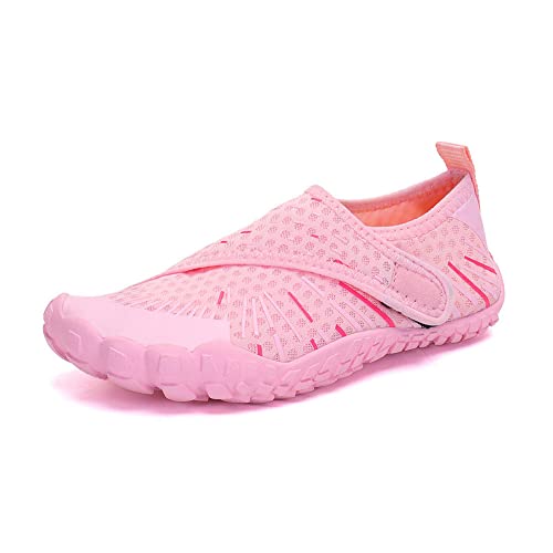 Mateju Kinder Badeschuhe, Mädchen Jungen Barfußschuhe Aquaschuhe Schwimmschuhe Wasserschuhe rutschfeste Schnell Trocknend Leichte Atmungsaktive Velcro Strandschuhe für Beach Pool von Mateju