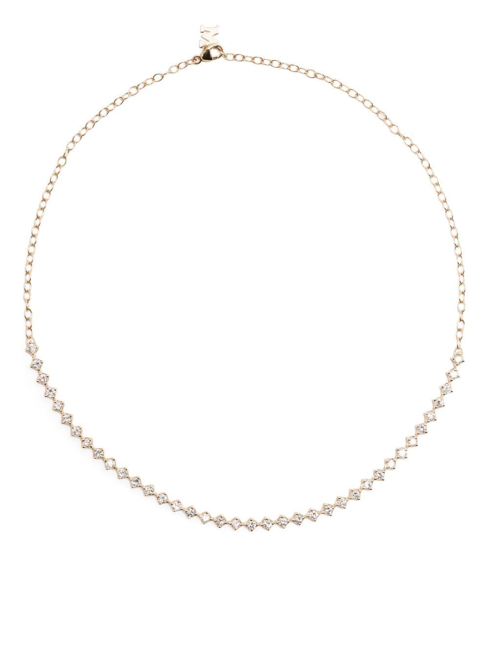 Mateo 14kt Gelbgold-Choker mit Diamanten von Mateo