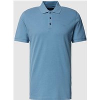 Matinique Poloshirt mit Label-Detail Modell 'MApoleo' in Hellblau Melange, Größe XL von Matinique