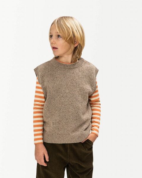 Matona Trendiger Pullunder für Kinder aus weicher Wollmischung mit Sprenkeleffekt / Knit Vest Matona Trendiger Pullunder für Kinder aus weicher Wollmischung mit Sprenkeleffekt / Knit Vest von Matona