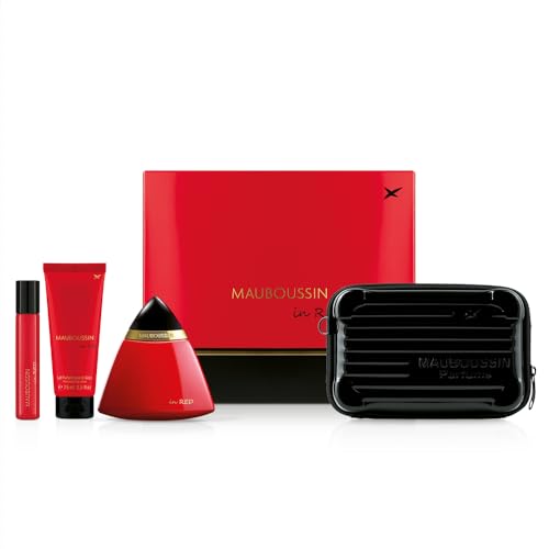 Mauboussin - Prestige 2024 In Red: Eau de Parfum 100 ml, Körpermilch 75 ml, Travel Spray 20 ml & Umhängetasche Mauboussin - Prestige 2024 In Red: Eau de Parfum 100 ml, Körpermilch 75 ml, Travel Spray 20 ml & Umhängetasche von Mauboussin