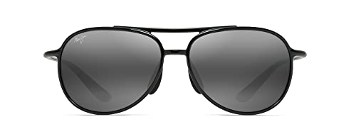 Maui Jim Alele Bridge Brille, Gloss Black, 60/16/140, Unisex, Erwachsene, Schwarz glänzend von Maui Jim