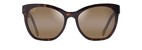 Maui Jim Alulu Polarisierte Katzenaugen-Sonnenbrille für Damen, Dunkle Schildkröte/HCL-Bronze, polarisiert, M von Maui Jim