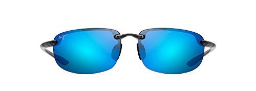 Maui Jim Unisex Ho'okipa Lesesonnenbrille, Trans Smoke Grey/Blue Hawaii Polarisiert, Medium, Trans Smoke Grey/Blue Hawaii Polarized, Medium von Maui Jim