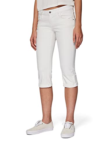 Mavi Damen ALMA Jeans, White STR, 28/ von Mavi