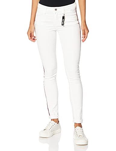 Mavi Damen Adriana Jeans, Weiß (White Binded Str 27925), 25W / 30L von Mavi