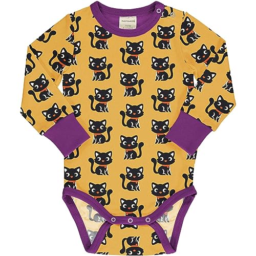 Maxomorra Baby Body Langarm mit Katzen CAT (62-68) von Maxomorra