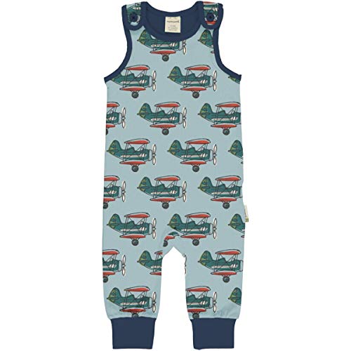 Maxomorra Jungen Strampler Overall mit Flugzeugen Playsuit Airplane (74/80) von Maxomorra