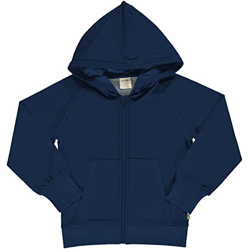 Maxomorra Kinder Kapuzenjacke Cardigan Hood Sweat Dunkelblau, Türkis oder Pink (134-140, Navy) von Maxomorra