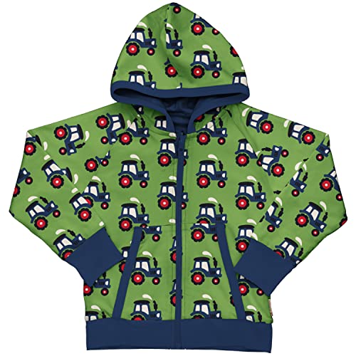 Maxomorra Kinder Kapuzenjacke Traktoren Wendejacke Cardigan Reversible Tractor (110-116) von Maxomorra