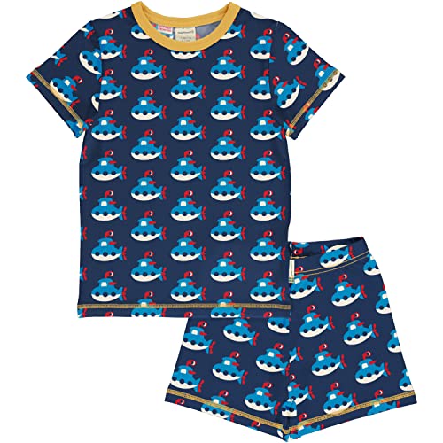 Maxomorra Sommer Schlafanzug mit U-Booten Short Pyjama Submarine (110-116) von Maxomorra