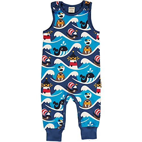 Maxomorra Strampler Overall mit Ozean Motiv Playsuit OCEAN (86-92) von Maxomorra